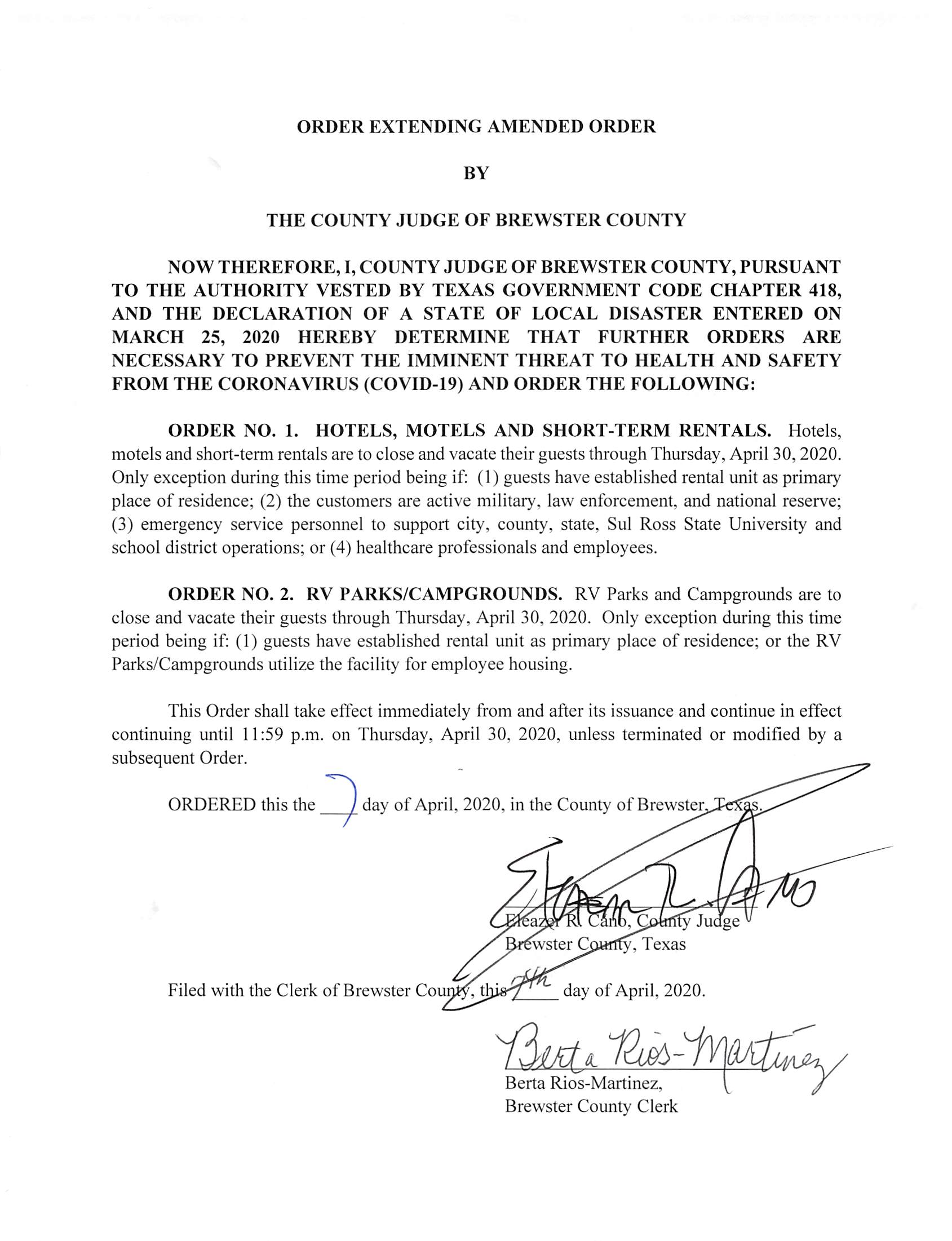 Orders Extending Supplemental on Shelter in Place & Declaration (1)_Page_1